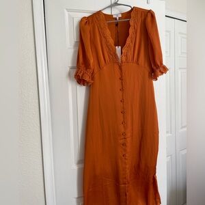 Orange NWT Midi Dress